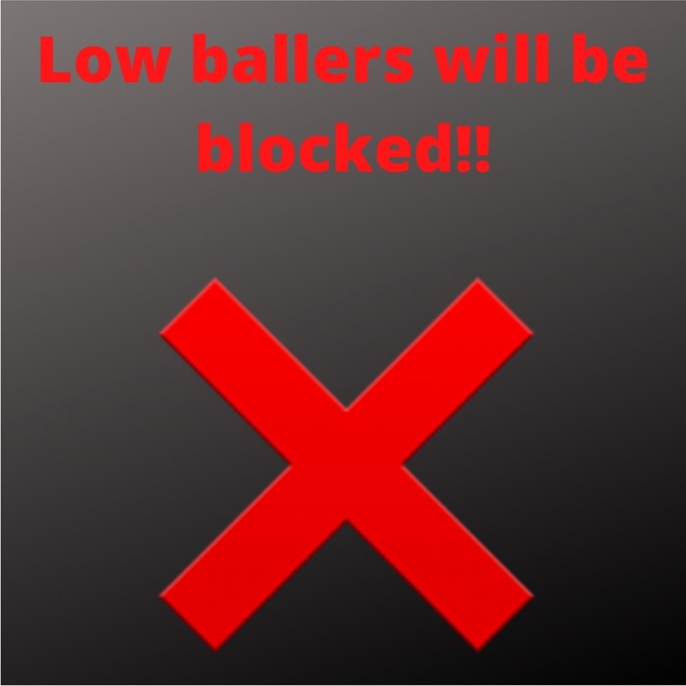 Bold Red X Graphic Sign‼️